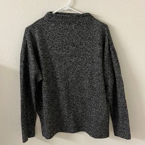 Uniqlo grey mock neck long sleeved top large
